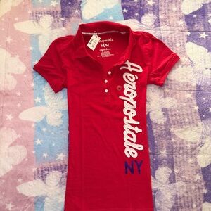 Aeropostale Red Polo Shirt